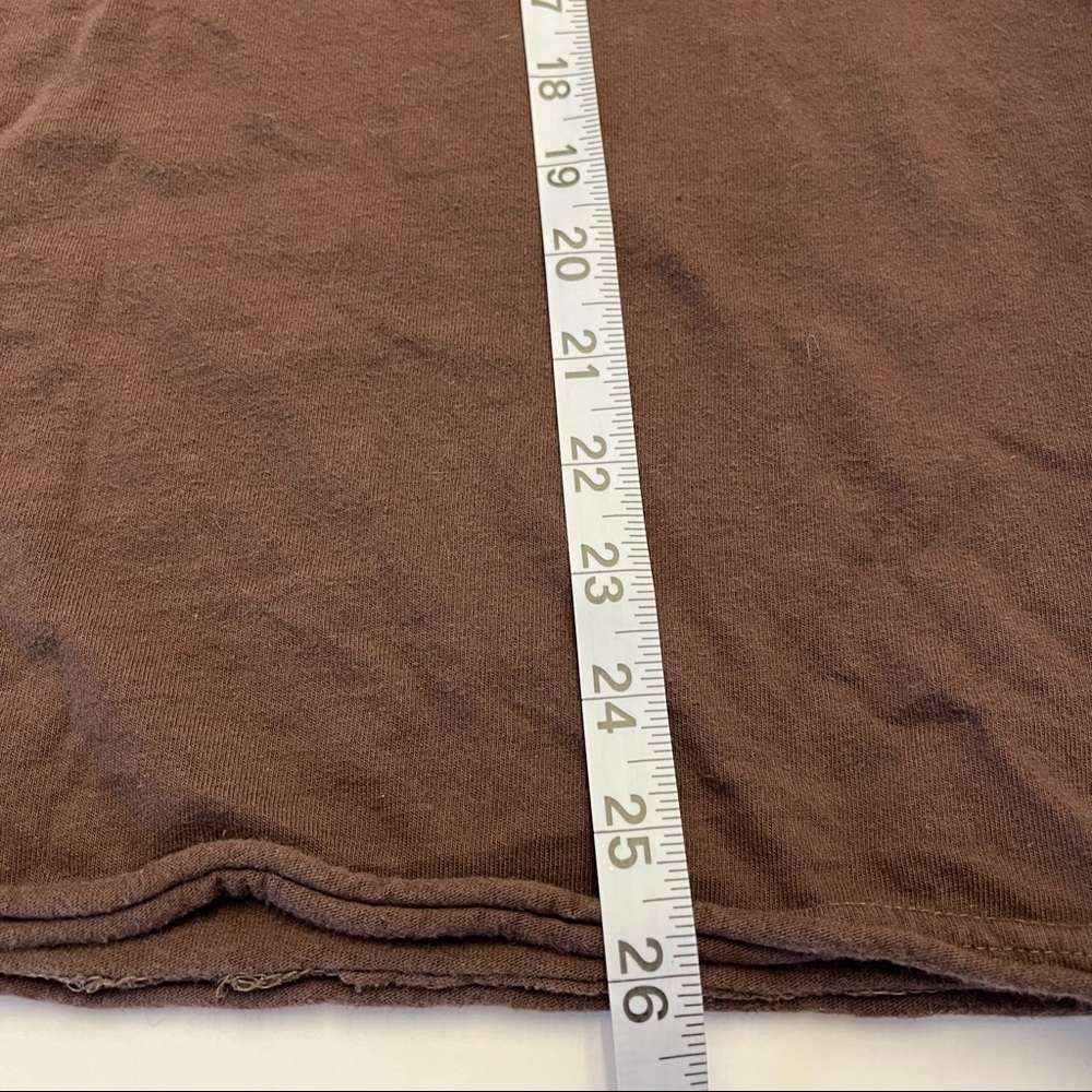 Guess Mens Brown Orange Short Sleeve Eagle Bird Distressed T-shirt Size L - Picture 9 of 11